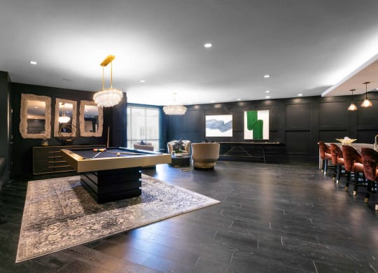 TriVista on Speer Interior Billiards Table