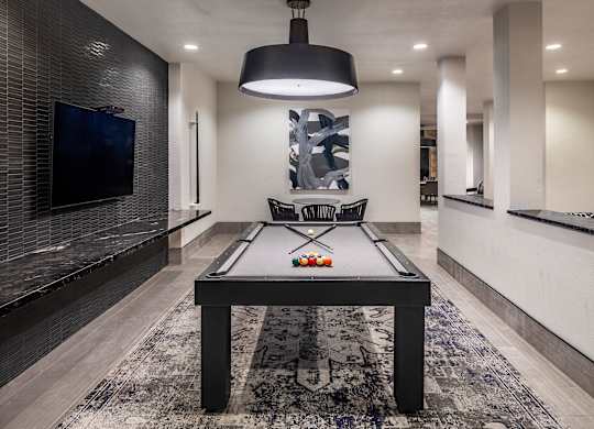 Aura Thirty2 Apartments Clubhouse Billiards Table