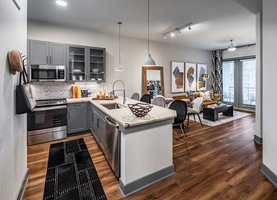 Aura Thirty2 Apartments Model Kitchen