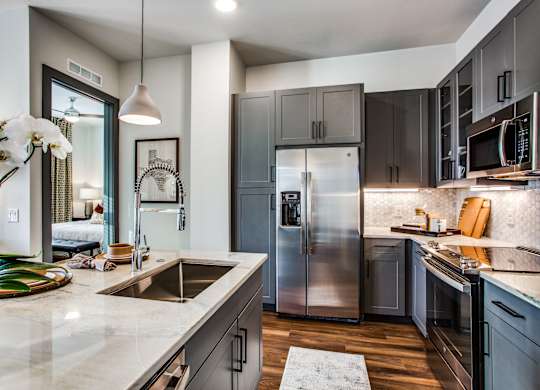 Aura Thirty2 Apartments Model Kitchen