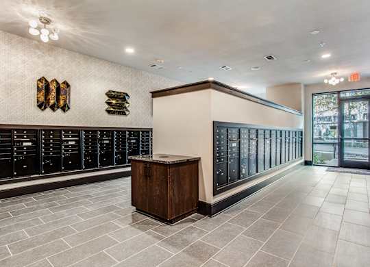 Aura Thirty2 Apartments Clubhouse Mail Room