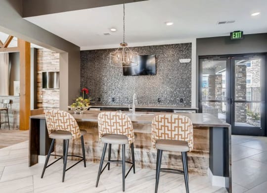 The Ranch at First Creek Apartments Clubhouse Kitchen