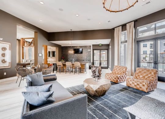 The Ranch at First Creek Apartments Clubhouse Sitting Area
