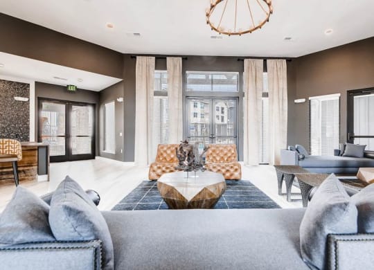 The Ranch at First Creek Apartments Clubhouse Entry Seating Area