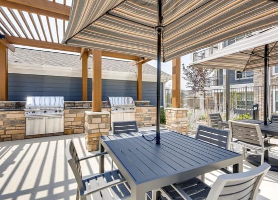 The Ranch at First Creek Apartments Covered Seating Area Outside