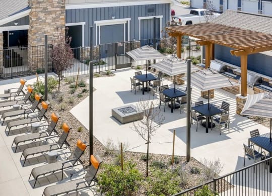 The Ranch at First Creek Apartments Ariel Outdoor Seating Area