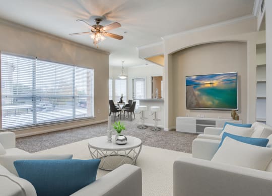 Hudson Miramont Apartments Digitally Staged Living Room