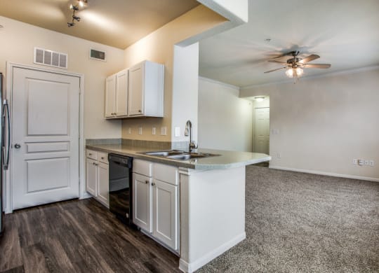 Hudson Miramont Apartments Kitchen and Living Room