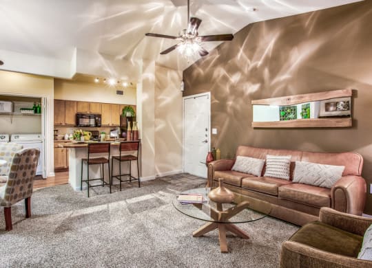 Hudson Miramont Apartments Model Living Room