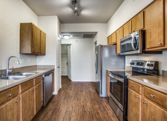 Hudson Miramont Apartments Model Kitchen