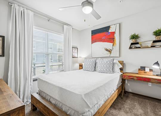 909 Flats Modern Apartments in Nashville, Tennessee Model Bedroom