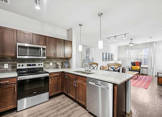 909 Flats Modern Apartments in Nashville, Tennessee Model Kitchen