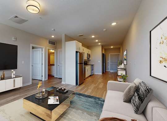 Alton Jefferson Park Apartments in Denver, Colorado Model Living Room