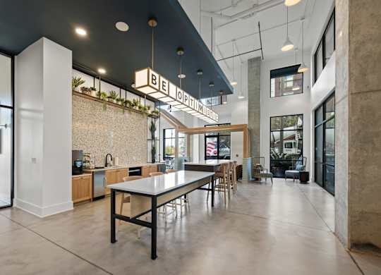 Alton Mill District Apartments in Charlotte, North Carolina Clubhouse Lounge