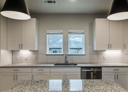 Aura Beacon Island Model Kitchen