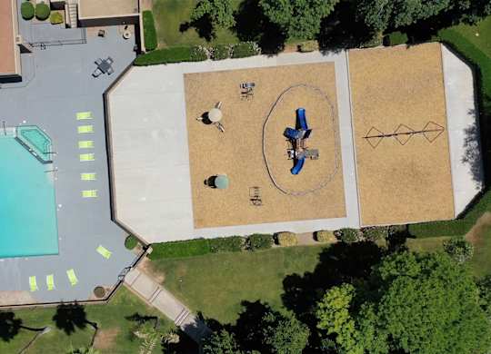 Avalon Hills Aerial View of Pool and Playground