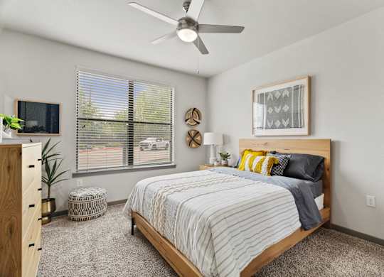 Axis Hamilton Apartments in San Antonio, Texas Model Bedroom