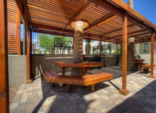 Domain 3201 Shaded Poolside Seating with Tables