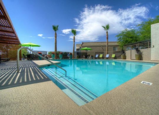 Domain 3201 Large Outdoor Pool with Covered Seating