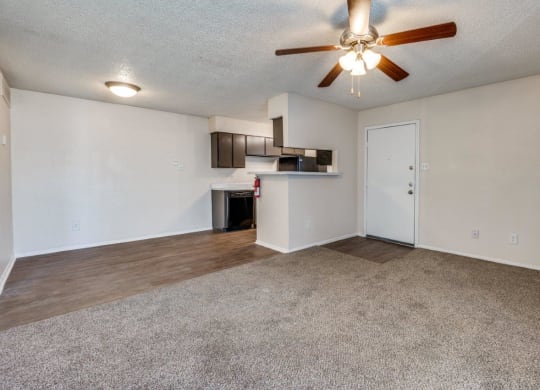 Cobble Hill Apartments in Fort Worth, Texas Living Room and Kitchen
