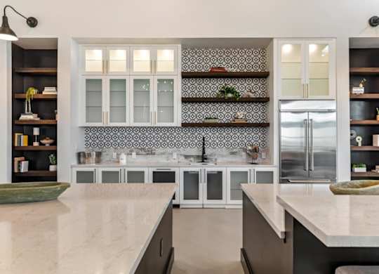 Corban Farms at Cane Ridge Farmhouse Community Kitchen and Cabinets