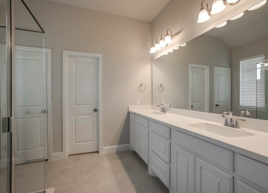 Cottages at the Realm Bathroom with Double Vanity