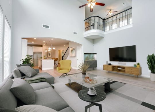 Cottages at the Realm Model Living Room