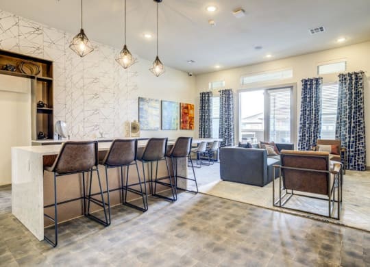 Cromwell at Plum Creek Apartments Clubhouse with Seating Area