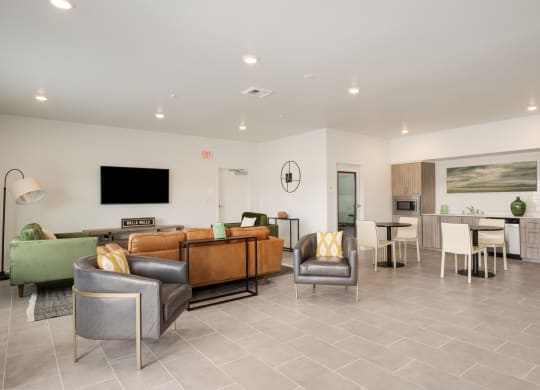 Mill Creek Apartments Clubhouse Lounge with Kitchen