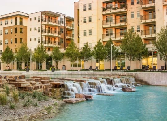 Discovery at The Realm in Lewisville, Texas Waterfall