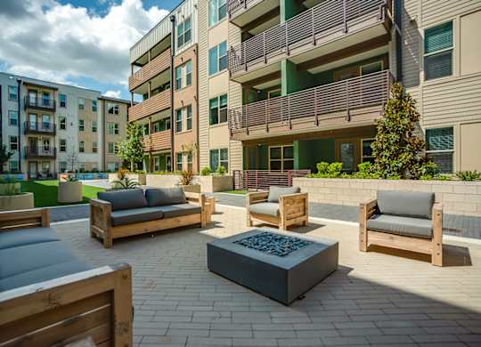Firepit Patio at Discovery at The Realm, Lewisville, 75056