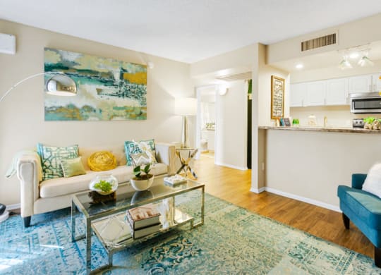 Domain 3201 Apartments Model Living Room