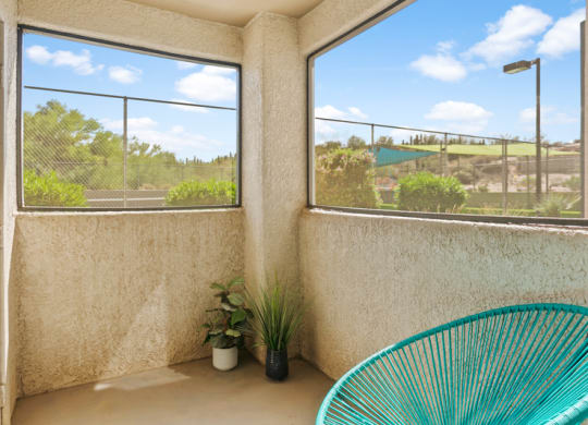 Domain 3201 Apartments Model Balcony