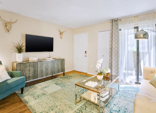 Domain 3201 Apartments Model Living Room