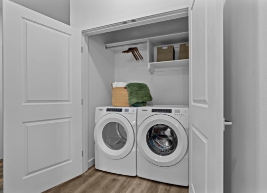 our apartments offer a laundry room with a washer and dryer