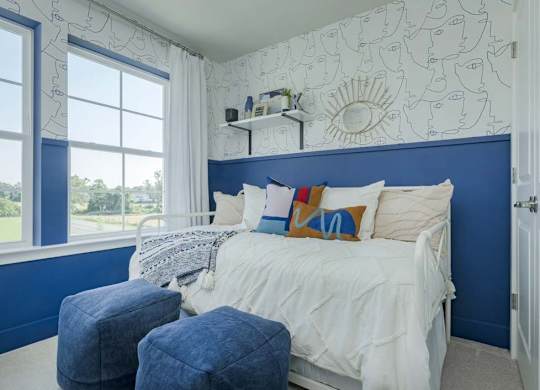 EVOLV at Stonehaven Townhomes in White Plains, Maryland Model Bedroom