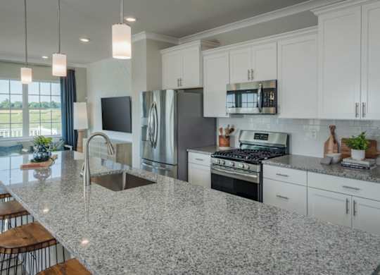EVOLV at Stonehaven Townhomes in White Plains, Maryland Model Kitchen