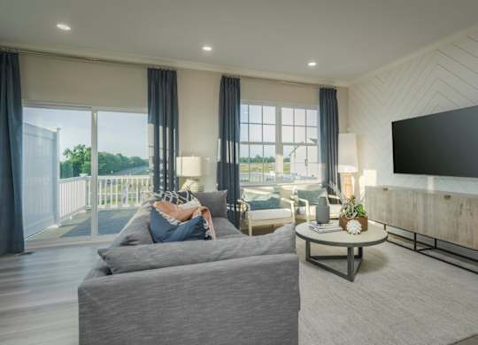 EVOLV at Stonehaven Townhomes in White Plains, Maryland Model Living Room