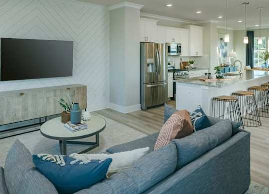 EVOLV at Stonehaven Townhomes in White Plains, Maryland Model Living Room
