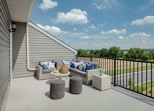 EVOLV at Stonehaven Townhomes in White Plains, Maryland Private Patio