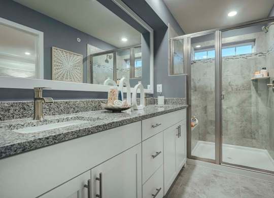EVOLV at Stonehaven Townhomes in White Plains, Maryland Model Bathroom