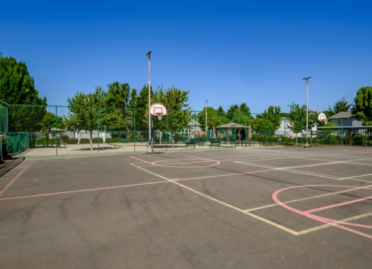 basketball court at Jenna Village in Springfield, Oregon