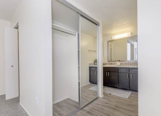 Fox Point Apartments in Tucson, Arizona Bathroom and Closet