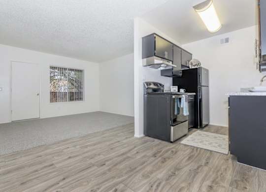 Fox Point Apartments in Tucson, Arizona Kitchen and Living Room