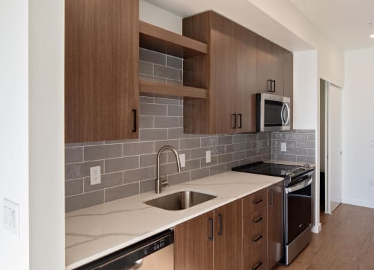 The Gabe Apartments in Portland, Oregon Kitchen