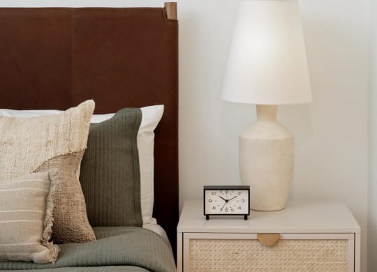 The Gabe Apartments in Portland, Oregon Bedroom Nightstand