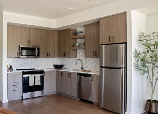 The Gabe Apartments in Portland, Oregon Model Kitchen