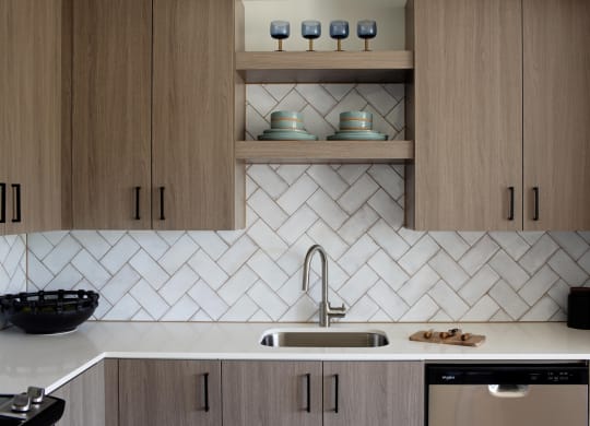 The Gabe Apartments in Portland, Oregon Model Kitchen