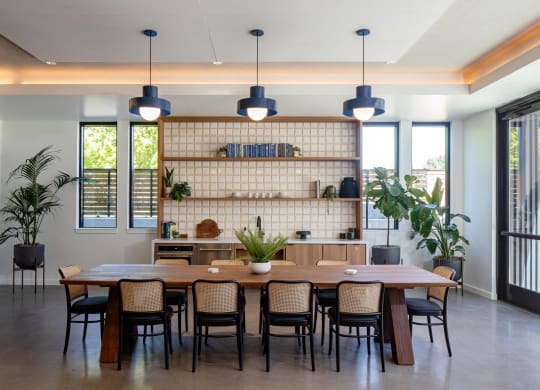 The Gabe Apartments in Portland, Oregon Lounge and Kitchen
