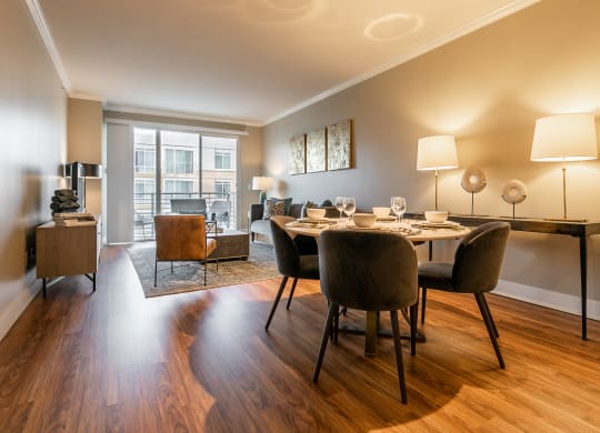 The Mercer Apartments Model Dining Room